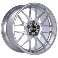 BBS RG-R 18x8.5 5x120 ET13 Diamond Silver Wheel -82mm PFS/Clip Required