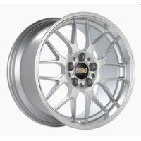 BBS RG-R 19x8.5 5x114.3 ET18 Sport Silver Polished Lip Wheel -82mm PFS/Clip Required