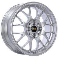 BBS RG-R 17x9 5x120 ET42 Diamond Silver Wheel -82mm PFS/Clip Required