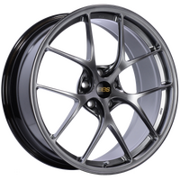 BBS RI-D 20x8.5 5x112 ET41 Diamond Black Wheel -82mm PFS/Clip Required