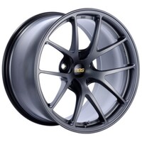 BBS RI-A 18x9.5 5x120 ET23 Matte Gray Wheel -82mm PFS/Clip Required