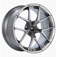 BBS RI-S 20x8.5 5x112 ET22 Diamond Silver Center / Diamond Cut Lip Wheel -82mm PFS/Clip Required