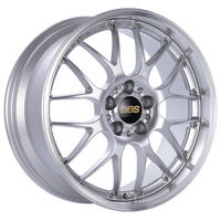 BBS RS-GT 18x8 5x130 ET50 CB71.6 Diamond Silver Center Diamond Cut Lip Wheel