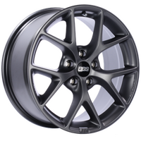 BBS SR 18x8 5x100 ET36 Satin Grey Wheel -70mm PFS/Clip Required