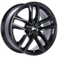 BBS SX 17x7.5 5x112 ET45 Crystal Black Wheel -82mm PFS/Clip Required