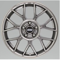 BBS XR 18x8 5x112 28mm Offset 82mm Bore PFS/Clip Req Gloss Platinum Wheel