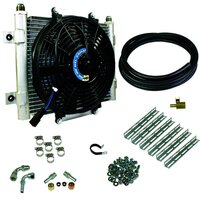 BD Diesel Xtruded Trans Oil Cooler - 5/8 inch Cooler Lines