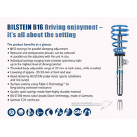 Bilstein B16 (PSS10) Front & Rear Performance Sus System 2015 VW Golf w/ 55mm Outside Dia Strut