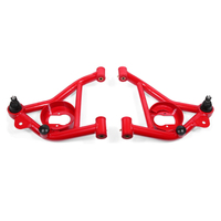 BMR 82-82 3rd Gen F-Body Non-Adj. Lower A-Arms w/ Spring Pocket (Polyurethane) - Red