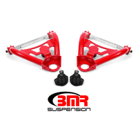 BMR 64-72 A-Body Upper Non-Adj. A-Arms w/ Stock Spindles (Polyurethane) - Red