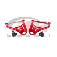 BMR 67-69 1st Gen F-Body Pro-Touring Upper A-Arms w/ Tall Ball Joint (Delrin) - Red