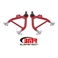 BMR 79-93 Fox Mustang Lower A-Arms (Coilover Only) w/ Adj. Rod End and STD. Ball Joint - Red