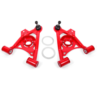 BMR 79-93 Mustang Fox Lower Control A-Arm Front w/ Spring Pocket/Tall Ball Joint - Red