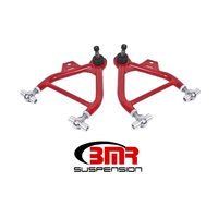 BMR 79-93 Fox Mustang Lower A-Arms (Coilover Only) w/ Adj. Rod End and Tall Ball Joint - Red