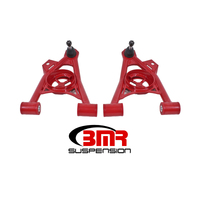 BMR 94-04 Ford Mustang Non-Adj. A-Arms Lower (Poly) w/ Spring Pocket - Red