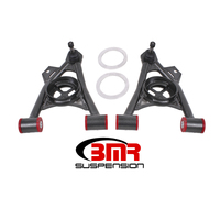 BMR 94-04 Mustang Lower Non-Adj. A-Arms (Poly) w/ Tall Ball Joint / Spring Pocket - Black Hammertone