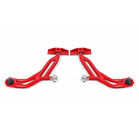 BMR 10-14 Ford Mustang Adj. Lower A-Arms w/ Delrin/Rod End / 19mm Tall Ball Joint - Red