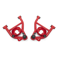 BMR 82-92 GM F-Body Non-Adj Lower A-Arms Delrin Bushings Spring Pocket - Red