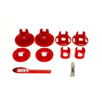 BMR 10-11 5th Gen Camaro Rear Cradle Street Version Poly Inserts Only Bushing Kit - Red