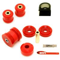 BMR 10-15 5th Gen Camaro Front Suspension Bushing Kit (BK008 BK018 BK019) - Black/Red