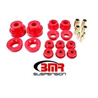 BMR 10-15 5th Gen Camaro Pro Version Rear Cradle Bushing Kit (BK024 BK029) - Red