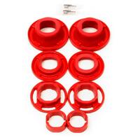 BMR 12-15 5th Gen Camaro Rear Cradle Street Version Poly Inserts Only Bushing Kit - Red