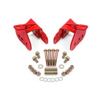 BMR 64-72 Chevy Chevelle Rear Control Arm Relocation Brackets - Red