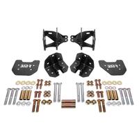 BMR 79-04 Mustang Rear Coilover Conversion Kit w/ Control Arm Bracket - Black Hammertone