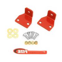 BMR 10-11 5th Gen Camaro Rear Lower Control Arm End Link Mounting Brace - Red