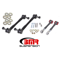 BMR 16-17 6th Gen Camaro Front and Rear Sway Bar End Link Kit - Black Hammertone