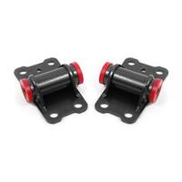 BMR 82-92 F-Body Motor Mount Kit Lower Poly - Black Hammertone