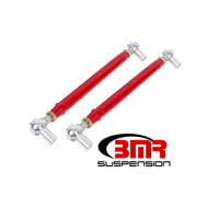 BMR 79-98 Fox Mustang Chrome Moly Lower Control Arms w/ Double Adj. Rod Ends - Red