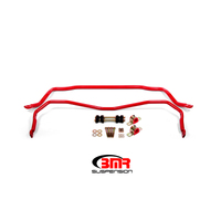 BMR 64-72 A-Body Front & Rear Sway Bar Kit w/ Bushings - Red