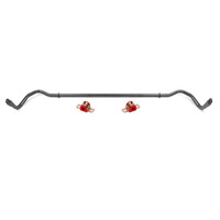 BMR 08-19 Dodge Challenger Rear Hollow 25mm Non-Adjustable Sway Bar Kit - Black Hammertone