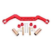 BMR 79-93 Ford Mustang Transmission Crossmember TH350/PG/700R4/C4/C6/AOD/4L60 - Red