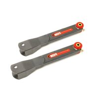 BMR 10-15 5th Gen Camaro Non-Adj. Rear Trailing Arms (Polyurethane) - Black Hammertone