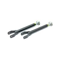 BMR 10-15 5th Gen Camaro Trailing Arms Rear w/ Single Adj. Rod Ends - Black Hammertone