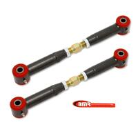 BMR 10-15 5th Gen Camaro Rear Adj. Toe Rods (Polyurethane) - Black Hammertone