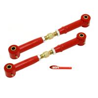 BMR 10-15 5th Gen Camaro Rear Adj. Toe Rods (Polyurethane) - Red