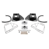 BMR Suspension 82-92 Chevy Camaro Caster/Camber Plates w/ Lockout Plates - Black Hammertone