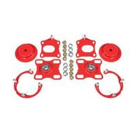 BMR 11-14 Ford Mustang / Shelby GT500 Caster Camber Plates - Red