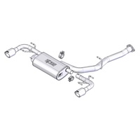 Borla 03-09 Mazda RX-8 1.3L Single Round Rolled Angle-Cut Cat-Back Exhaust