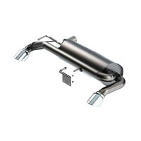 Borla 21-22 Ford Bronco 2.7L V6 4WD ATAK Axle Back Exhaust w/ Bright Chrome Tips