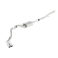 Borla 14 Silv/Sierra 1500 EC Std/CC Short 143.5in WB S-Type Dual Rolled Side Exit Cat-Back Exhaust