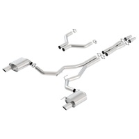 Borla S-Type Cat-Back 15-17 Ford Mustang GT 5.0L V8 MT/AT 3in pipe 4in tip