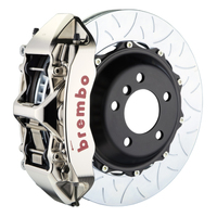 Brembo 18+ X3/19+ X4 Front GTR BBK 6 Piston Billet 380x34 2pc Rotor Slotted Type3- Nickel