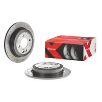 Brembo 02-07 Mini Cooper Rear Premium Xtra Cross Drilled UV Coated Rotor