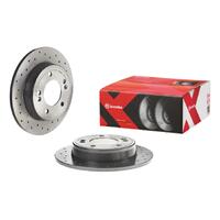 Brembo 11-20 Hyundai Elantra/13-14 Elantra Coupe Rear Premium Xtra Cross Drilled UV Coated Rotor