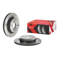 Brembo 03-04 Infiniti G35/03-09 Nissan 350Z Rear Premium Xtra Cross Drilled UV Coated Rotor