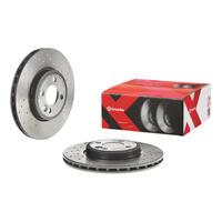 Brembo 07-15 Mini Cooper Front Prem. Xtra Cross Drilled UV Coated Rotor